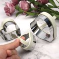 thumbnail image 4 of 2 Sets Heart Shape Biscuit Mould Stainless Steel Cookie Mould Baking Tool(Beige), 4 of 8