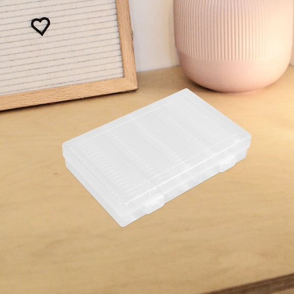 unbranded 1Jgo Estuche Transparente Con Cápsulas Plásticas De 27Mm Para Almacenamiento Seguro De Monedas
