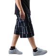 thumbnail image 7 of Ma Croix Men's Checkered Loose Fit Plaid Cargo Shorts, 7 of 7