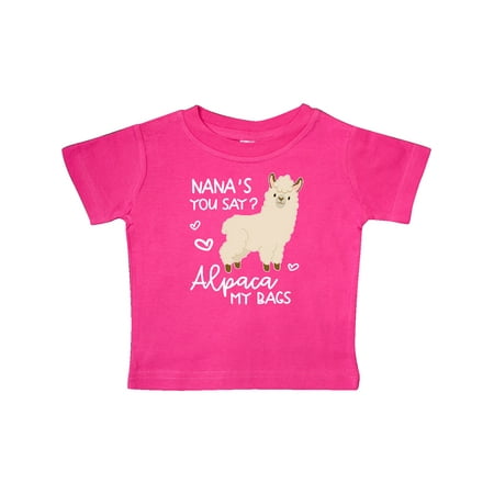 

Inktastic Nana s You Say Alpaca My Bags Gift Baby Boy or Baby Girl T-Shirt