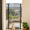 Black, variant on 55.1" Extra Tall Cat Gate, Fits 29.5-37.4" Wide Openings, with Cat Door, Pressure Mounted Pet Gate for Stairs, Doorways, Kitchen, Black