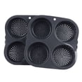 thumbnail image 1 of Hamburger Bun Pan, 4 Cup Burger Bun  Silicone Easy Release Multipurpose  for Homemade Buns, 1 of 8