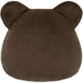 thumbnail image 5 of JWH 3D Decorative Stuffed Bear Head Throw Pillow Handmade and Printed with Ear 12x10inch Dark Brown, 5 of 7