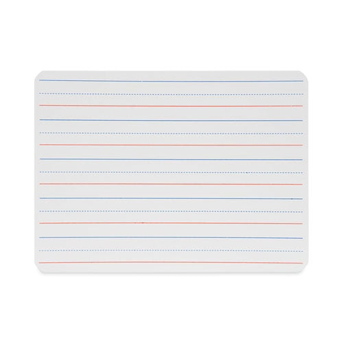 Magnetic Two-Sided Red and Blue Ruled Dry Erase Board, 12 x 9, Ruled White Front/Unruled White Back, 12/Pack Magnetic Two-Sided Red and Blue Ruled Dry Erase Board, 12 x 9, Ruled White Front/Unruled White Back, 12/Pack