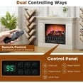 thumbnail image 6 of RELAX4LIFE 23’’ Electric Fireplace Logs Heater - 1500W Infrared Quartz Fireplace Insert w/Realistic Lemonwood Ember Bed, Adjustable Flame Color & Brightness, Remote Control, Timer, Protection, 6 of 16