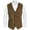Coffee, variant on Men's 5 Button Faux Suede Vest