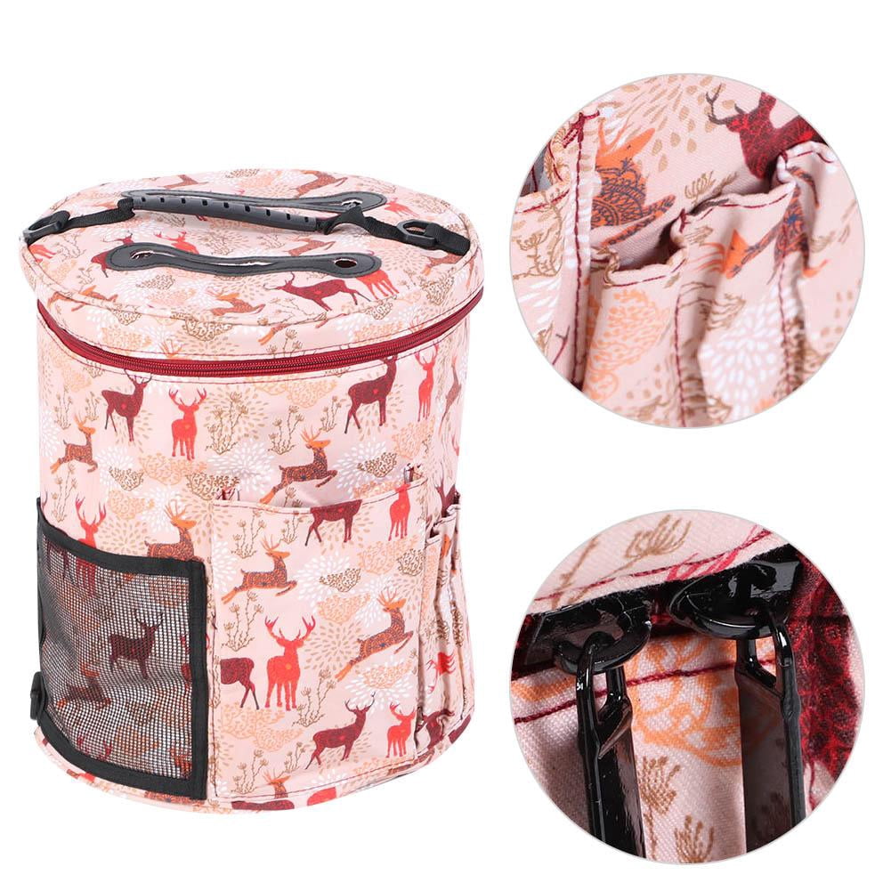 Tebru Crochet Hook, Knitting Storage Bag, Knitting Storage Bag Portable Yarn Crochet Hook Needle Sewing Tool Accessories Case
