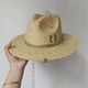 thumbnail image 3 of Sombrero de playa Punk con cadena de perlas DIY, corona cóncava, sombrero de sol con letras coreanas, sombrero de playa, sombrero Punk para hombres y mujeres, Color caramelo, 3 of 4