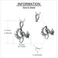 thumbnail image 4 of Leander Dragon Necklace, Silver Musical Note Pendant Chain, Vintage Gift for Men and Women, 4 of 6