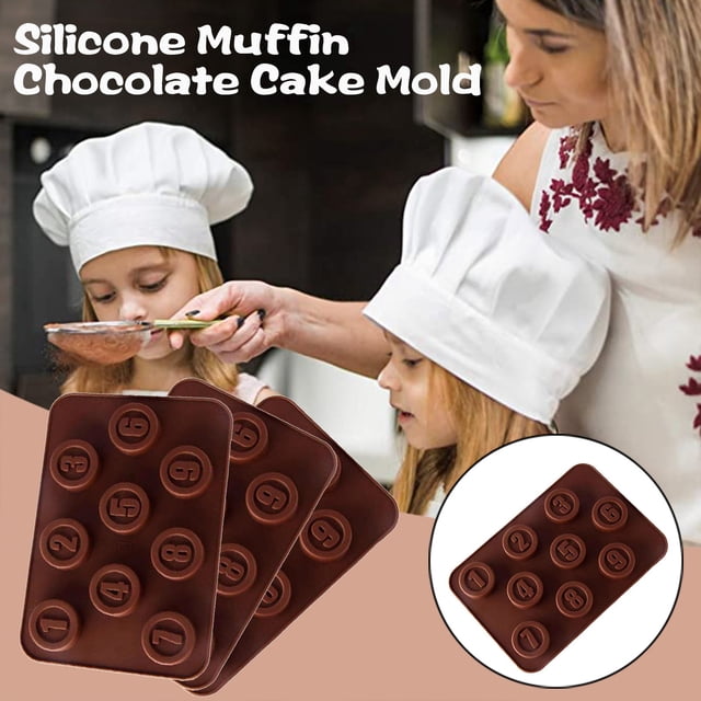 Agiferg Holes Silicone Mold For Chocolate Cake Jelly Pudding Soap Round Shape