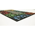thumbnail image 3 of Mohawk Home Doorscapes Mat Welcome Stained Glass Floret Mat Scatter, 1'6"x2'6", Grey & Red, 3 of 3