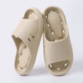 thumbnail image 2 of Xunlbb Lightweight Sandals for Women Men Comfort Non-Slip Pillow House Sandals Waterproof Shower Shoes Indoor Slides Bathroom Sandals Slip On Slide Sandals Easy to Clean 36-44, 2 of 9