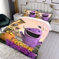 thumbnail image 3 of Monstruo Robot Conjunto de sábanas temático, trío de piezas, cómodo y amigable con la piel, diseño único, regalo de decoración para el hogar para familiares, amigos y fans,140cm *210cm, 3 of 6