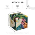 thumbnail image 4 of Naloa Tropical Floral Jungle Tissue Box Cover Leather Tissue Holder Square Facial Tissue Case for Bathroom, Vanity Countertop, Tabletop, Car, 4 of 7