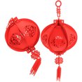 thumbnail image 5 of IFANLANDOR 2pcs Felt Lanterns Red New Year Decorations for Holiday Atmosphere Creation, 5 of 5