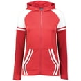 thumbnail image 3 of Holloway Sportswear XS Womens RETRO GRADE JACKET Scarlet/White 229761, 3 of 5
