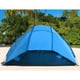 thumbnail image 5 of Tienda de playa portátil refugio solar medio abierto toldo exterior jardín Camping pesca Picnic Parque a prueba de humedad Azul, 5 of 8