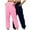 Navy/Pink, variant on Wyobmus Womens 2PC Elastic Waist Jogger Pants Casual Solid Color Comfy Lounge Tight Foot Sweatpants Navy/Orange