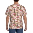thumbnail image 2 of Naloa Rose Flowers Men's T-Shirt Sport T-shirt Men's Basic Tee Casual Men's Shirt, Round Neck, Short Sleeves - Medium, 2 of 5