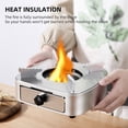 thumbnail image 4 of Stainless Steel Adjustable Firepower Windproof Drawer Style for Barbecue Hotpot Outdoors Cooking, 4 of 7