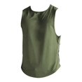thumbnail image 2 of Gephdiin Tank Tops Men Workout Shirts for Men Fitness Mesh Breathable Sleeveless Tank Top Sleeveless Shirts for Men Spring Shirts for Women 2024 Polyester Army Green L, 2 of 3
