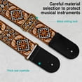 thumbnail image 2 of AODSK Cotton Embroidery Guitar Strap 2" Adjustable for Acoustic Electric Bass Ukulele with Picks Guitarists Gift, 2 of 6