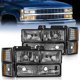 thumbnail image 1 of Conjunto de faros Nilight para Chevy Silverado 1994-1998, 1 of 7