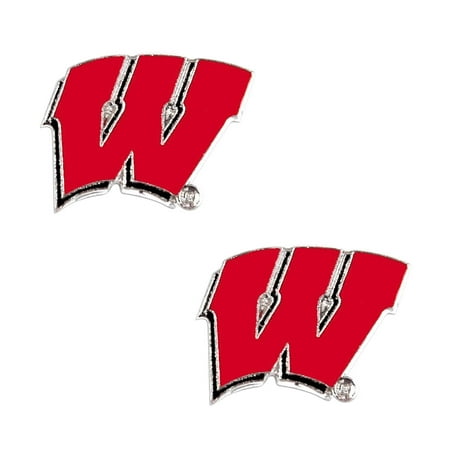 NCAA Wisconsin Badgers Sports Team Logo Post Stud Earring