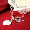 thumbnail image 3 of RSAMD Fine 925 sterling Silver Charms Heart card Bracelets for Women fashion jewelry-Cuff, 3 of 9