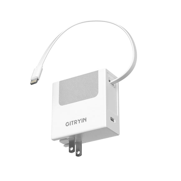 Cargador de teléfono USB portátil Block Gitryin con cable de 80 cm