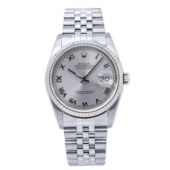 Pre-Owned Rolex Datejust 16234 36MM Silver Dial With Stainless Steel Jubilee Bracelet