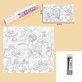 thumbnail image 2 of Children‘S Drawing Roll Diy Painting Drawing Color Filling Paper For Kids Toddler Painting Set, 2 of 2