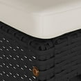thumbnail image 5 of vidaXL Garden Bar Stools with Cushions 2 pcs Black Poly Rattan, 5 of 5