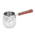 thumbnail image 2 of Calentador De Mantequilla, Diseño Portátil, Multifuncional, De Acero Inoxidable 304, Mini Olla Calentadora De Mantequilla Con De Madera, Adecuada Para El Hogar Al Aire Libre, 2 of 7