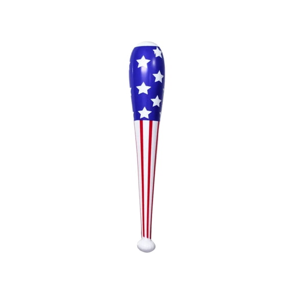 huayou Patriotic Inflatable Baseball Bat, Red White Blue Star Striped Blow-Up Bat, for 4th of July Party Holiday Outdoor Decor