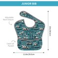 thumbnail image 4 of Hirioo Modern Excavator for Baby Waterproof Pocket Bib Adjustable Closed for Babies Toddlers with Large Pocket 6-24Months, 4 of 8
