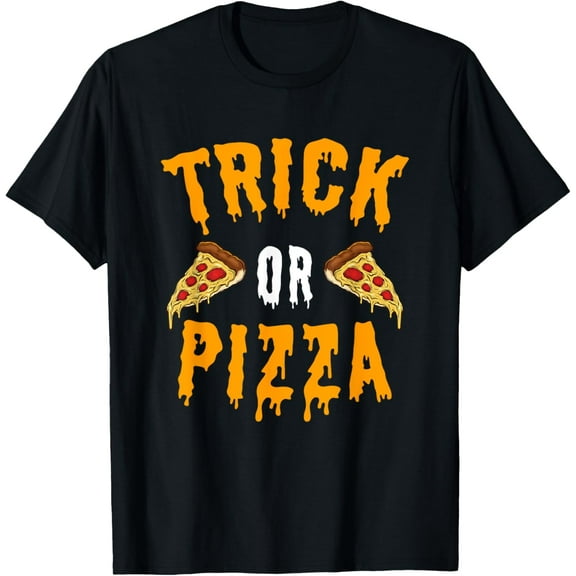 Trick Or Pizza Funny Lazy Halloween Costume For Pizza Lovers T-Shirt