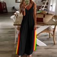 thumbnail image 2 of Rasta Stripe Rasta Color Pattern Sleeveless Dress dress for women ladies dresses for women 2025 long dress women, 2 of 5