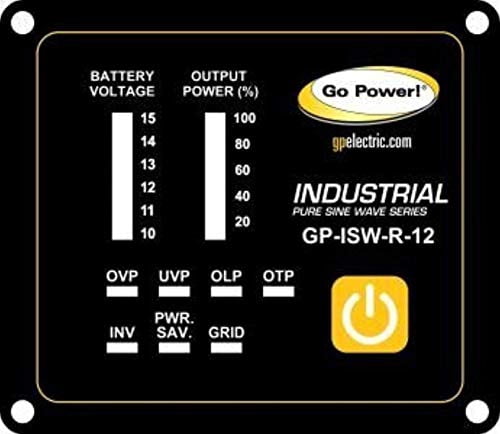 Go Power! 79999 GP-ISW-R-12 Industrial Pure Sine Wave Inverter Remote - 12 Volt