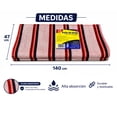 thumbnail image 2 of Jergas Multiusos 140 x 47 cm Extra Grande + Bono 3 clip para bolsas – Pack 6 Trapos de Cocina Reusables – Ideal para Trapear, Limpiar Piso, Baño y Cocina – Jerga Tradicional Mexicana, 2 of 11