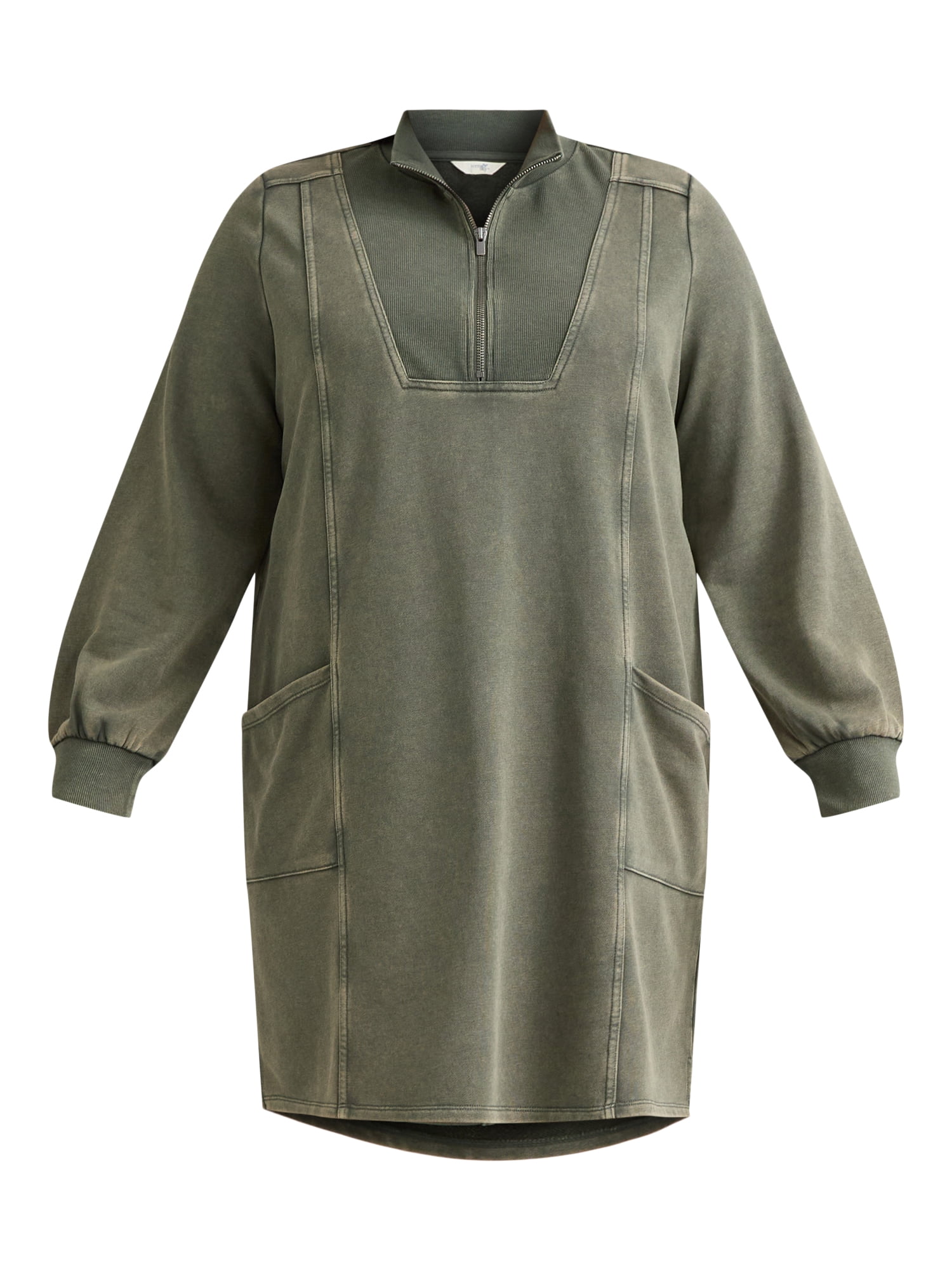 Terra & Sky Women’s Plus Size Sweatshirt Dress