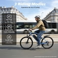 thumbnail image 4 of Helokeep M2601 26" Adults Electric Bike, 750W Peak Motor, 48V Removable Battery, 7-Speed, 35 Miles Range, 20MPH, Dual Disc Brakes, Blue, 4 of 10