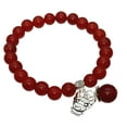 thumbnail image 2 of Handmade Feng Shui Chinese 2021 Zodiac Ox bracelet and a free key Chain amulet for Good Luck, 2 of 3
