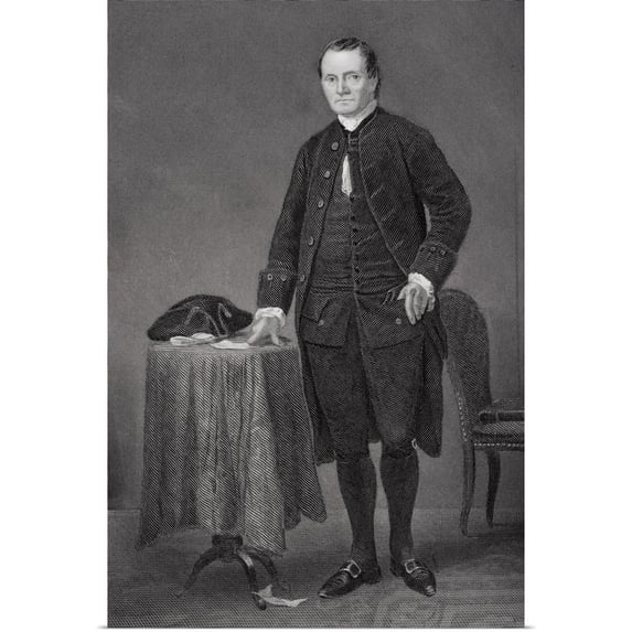 Great BIG Canvas | Rolled Alonzo Chappel Poster Print entitled Roger Sherman (1721-93)