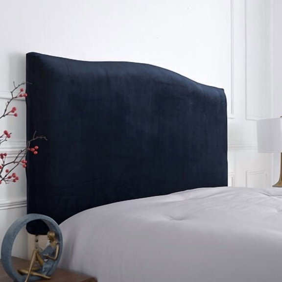 Laegsmetg Elastic headboard cover for headboard -150 cm-for headboard 140-170 cm(navy blue)