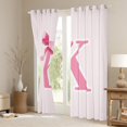 thumbnail image 3 of Manfei Kids Personalized Gifts Curtains Pack of 2 (42x84 Each),Bowknot Latter K Curtains Blackout,Lovely Bow Tie Bedroom Curtains For Girls Teens,Lightweight Room Decoration, 3 of 6
