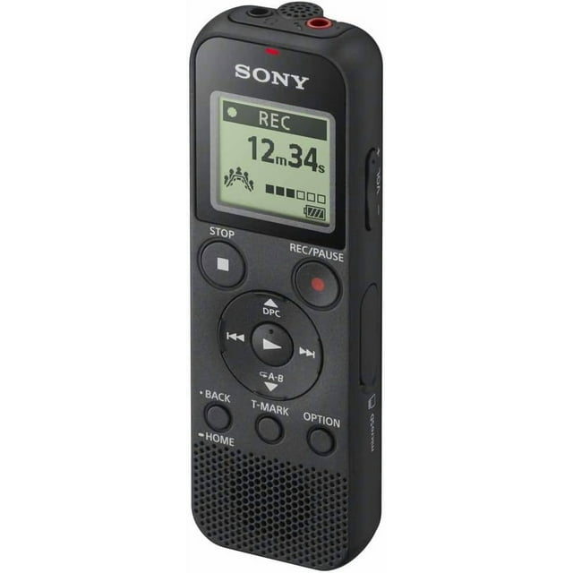 Sony ICD-PX370 Mono Digital Voice Recorder with Built-In USB Voice Recorder |Open Box | Black