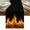 Orange, variant on Abstract Green Flame Table Runner Flickering Fire Pattern Black Tablerunners 13 x 36 Inch, Table Decorations Tabletop Scarf for Summer Gathering Holiday Farmhouse Kitchen Dining Decor