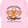 thumbnail image 4 of Inktastic Leukemia Awareness Staying Strong Together and Orange Ribbon Boys or Girls Long Sleeve Toddler T-Shirt, 4 of 5