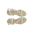 thumbnail image 2 of Ventutto White Riveted Embellished Strappy Sandals-9 for womens, 2 of 5